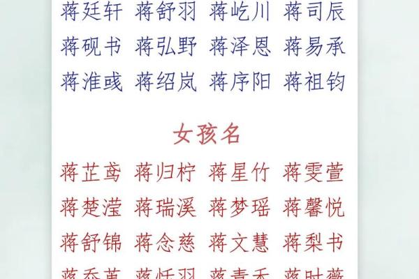 蒋姓男孩名字大全-蒋姓男孩起名字大全-蒋姓名字大全姓名