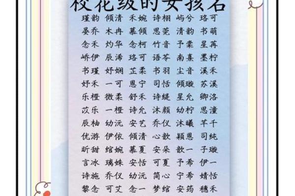 寓意美好的女孩取名用字-姓名学-华易网姓名