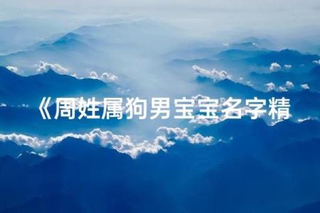 早上八点出生的属狗男孩怎么取名，用什么字好姓名